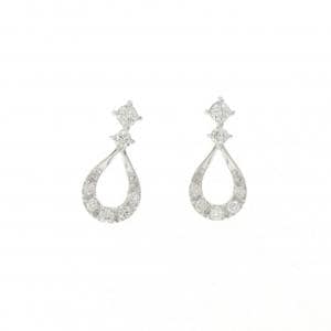 K18WG ダイヤモンド ピアス 0.20CT