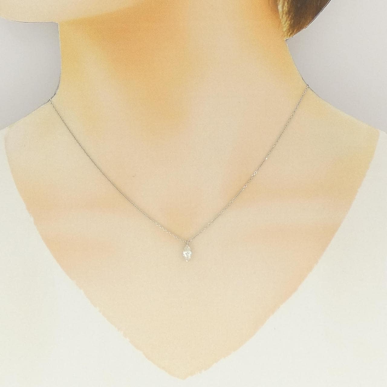PT900/PT850 ダイヤモンド ネックレス 0.37CT