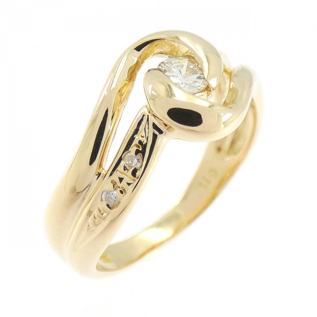 K18YG ダイヤモンド リング 0.11CT
