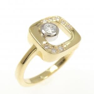 K18YG/K18WG ダイヤモンド リング 0.19CT