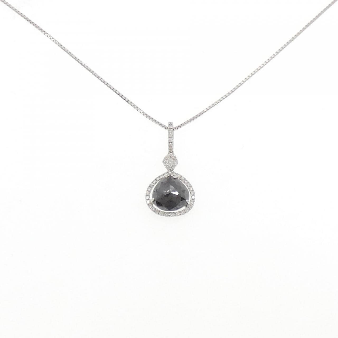 K18WG ダイヤモンド ネックレス 3.080CT