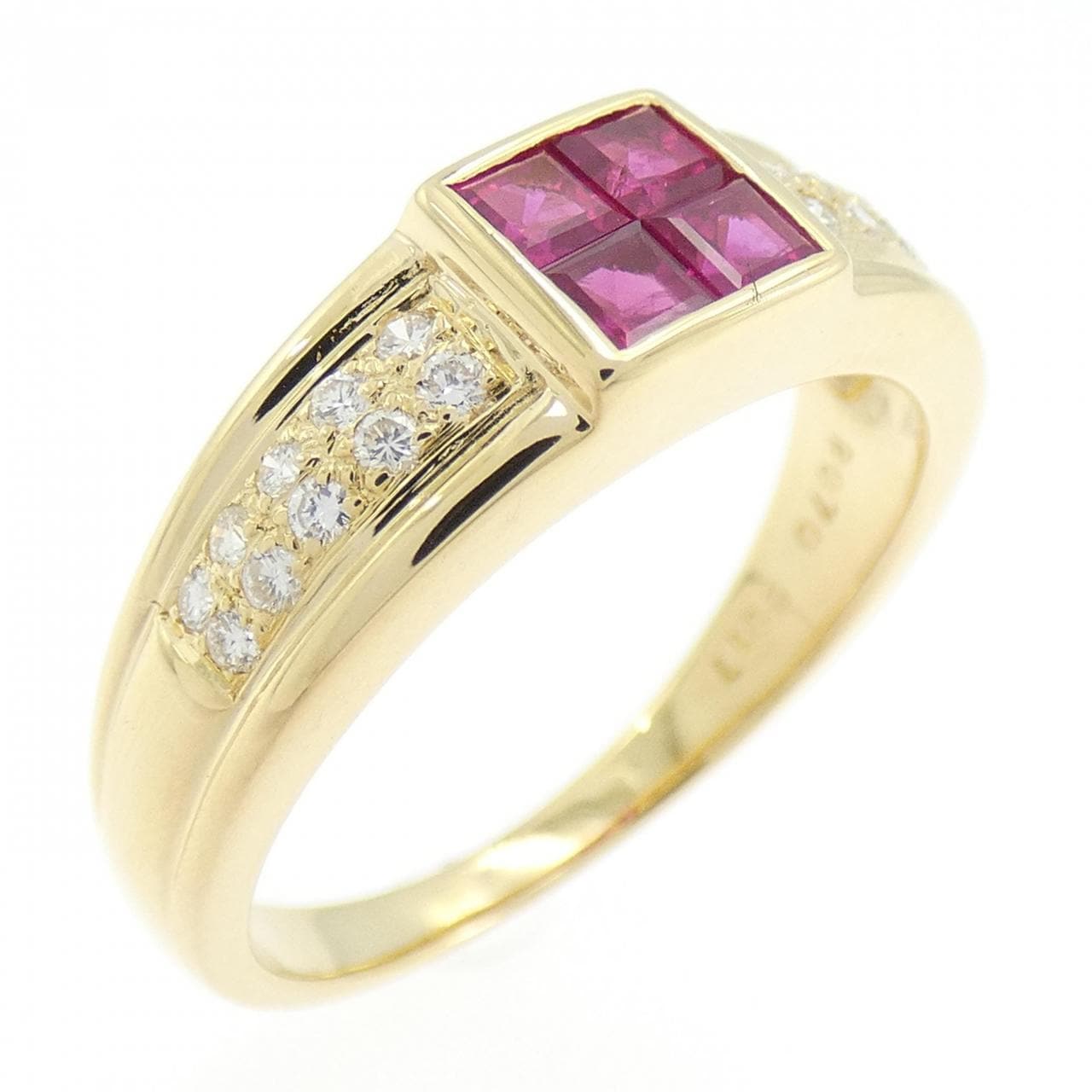 K18YG ruby ring 0.70CT