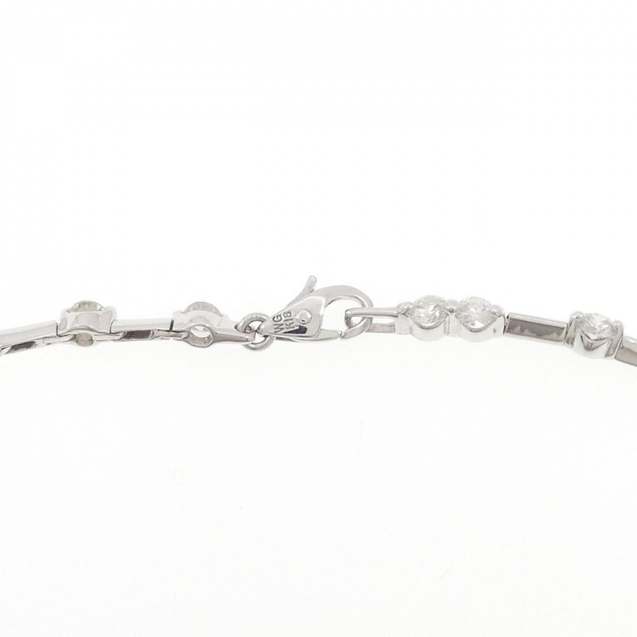 K18WG ダイヤモンド ブレスレット 1.70CT