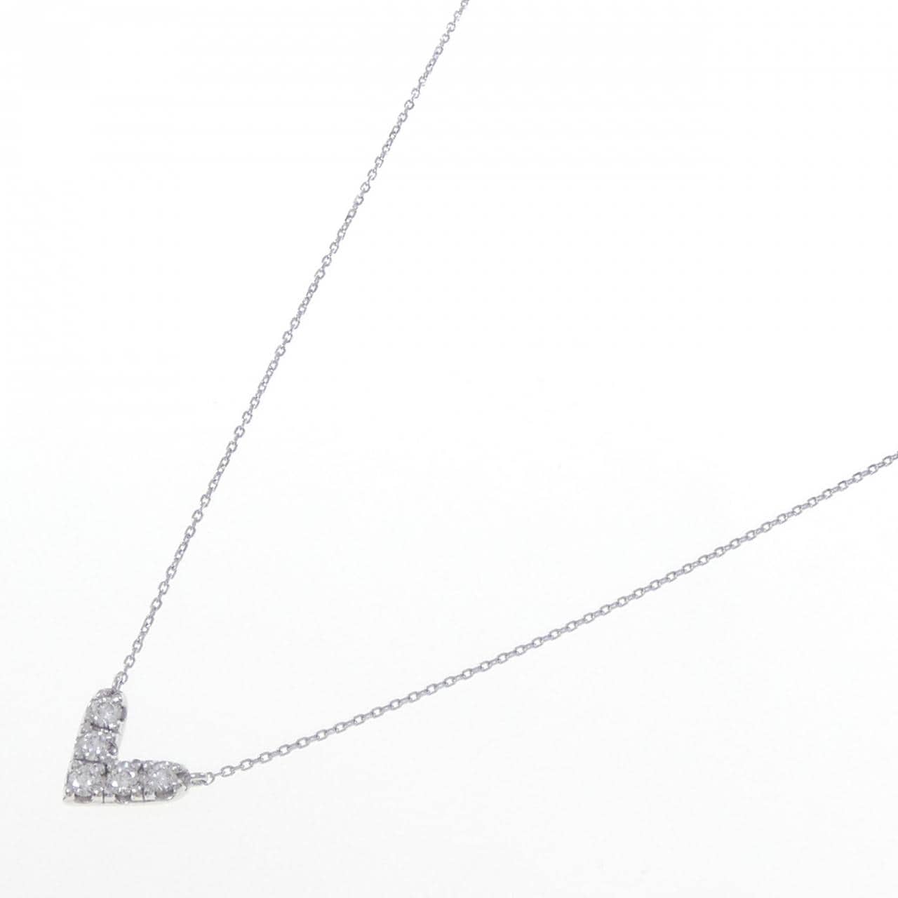 K18WG ダイヤモンド ネックレス 0.20CT