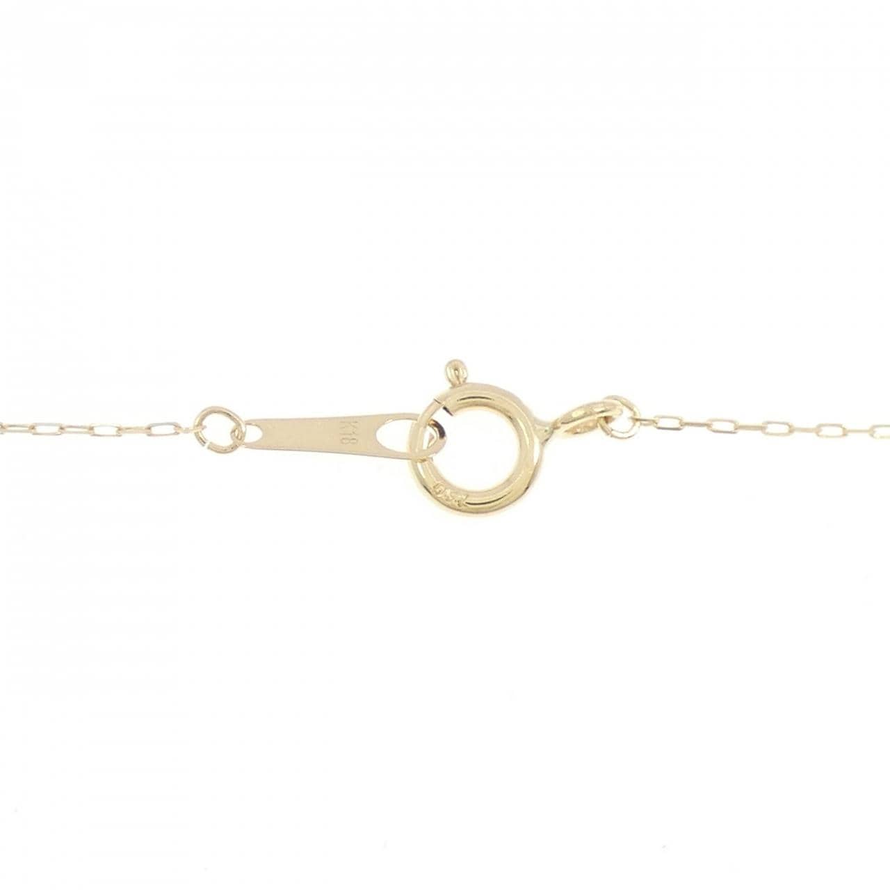 [新品] K18YG 祖母綠項鍊 0.07CT