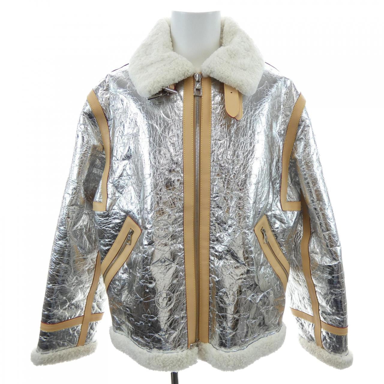 ルイヴィトン LOUIS VUITTON モノグラムミラーシアリングジャケット HLL81EFI7 レザージャケット