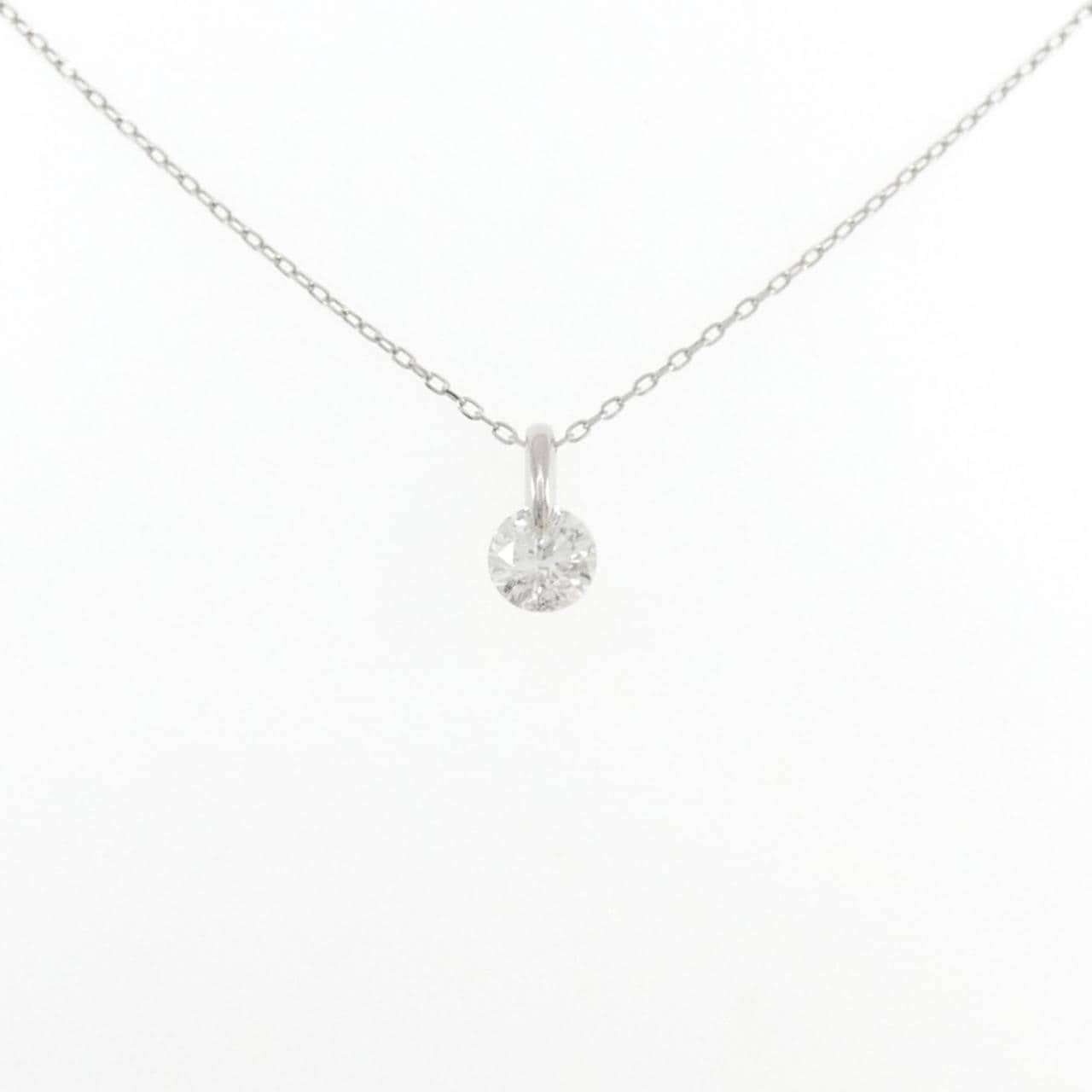 PT900/PT850 ソリティア ダイヤモンド ネックレス 1.019CT