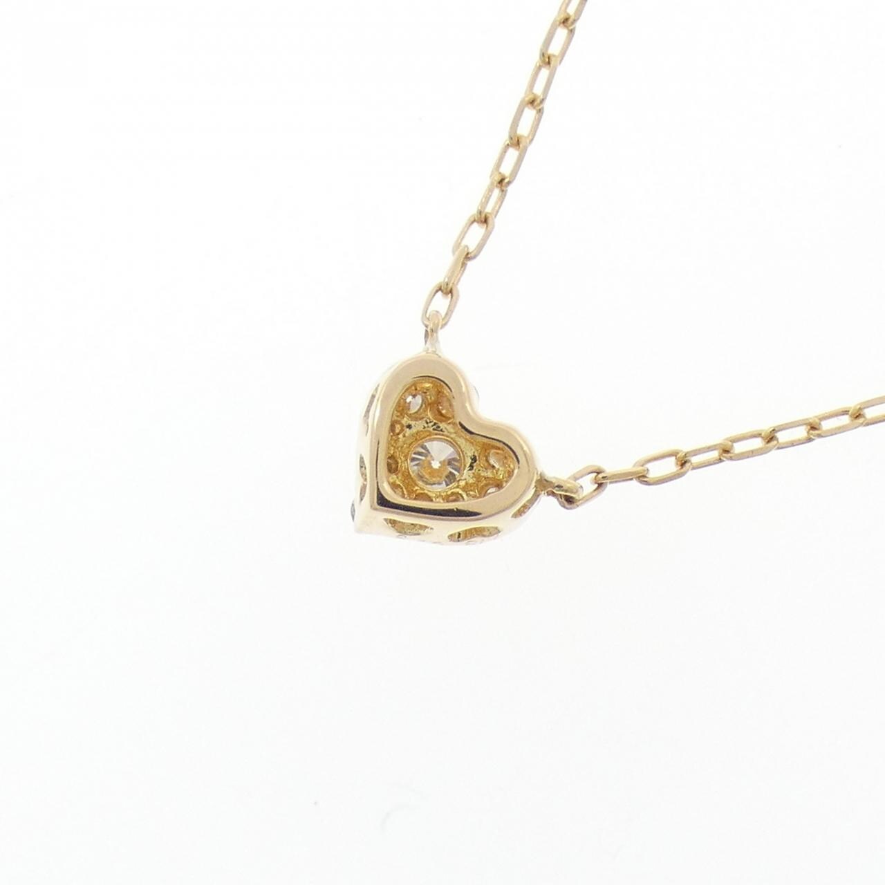 K18YG heart Diamond necklace 0.15CT