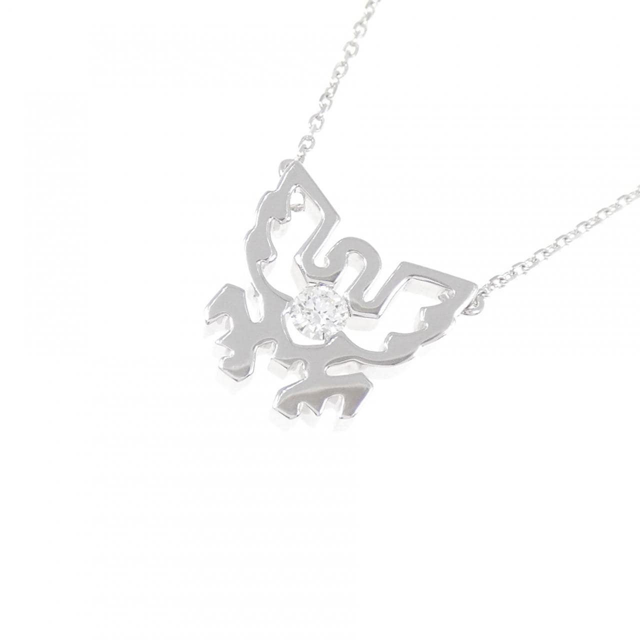 K18WG ダイヤモンド ネックレス 0.102CT