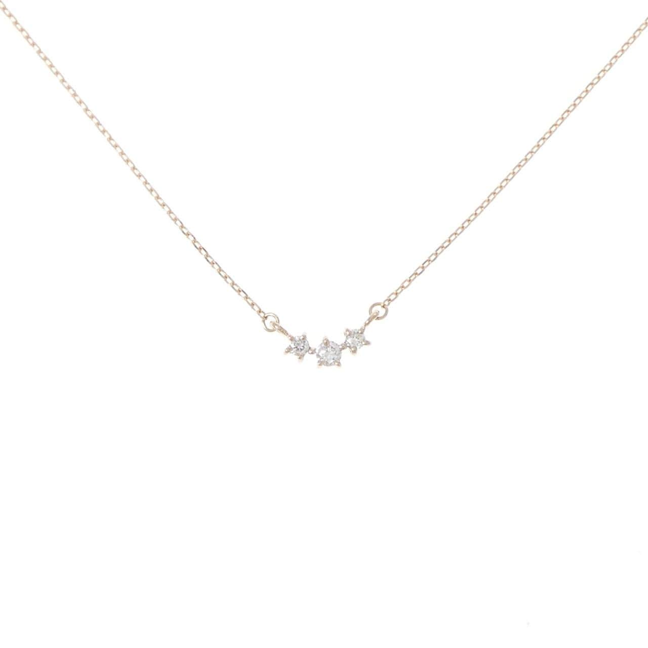 K18PG ダイヤモンド ネックレス 0.06CT