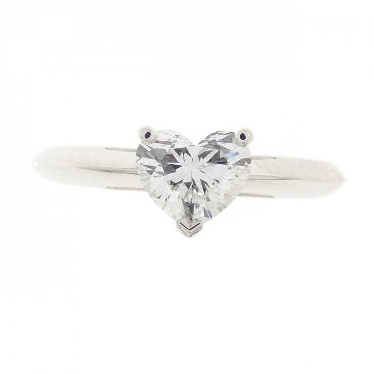 ティファニー ハートシェイプ リング 0.49CT D IF ハートシェイプ