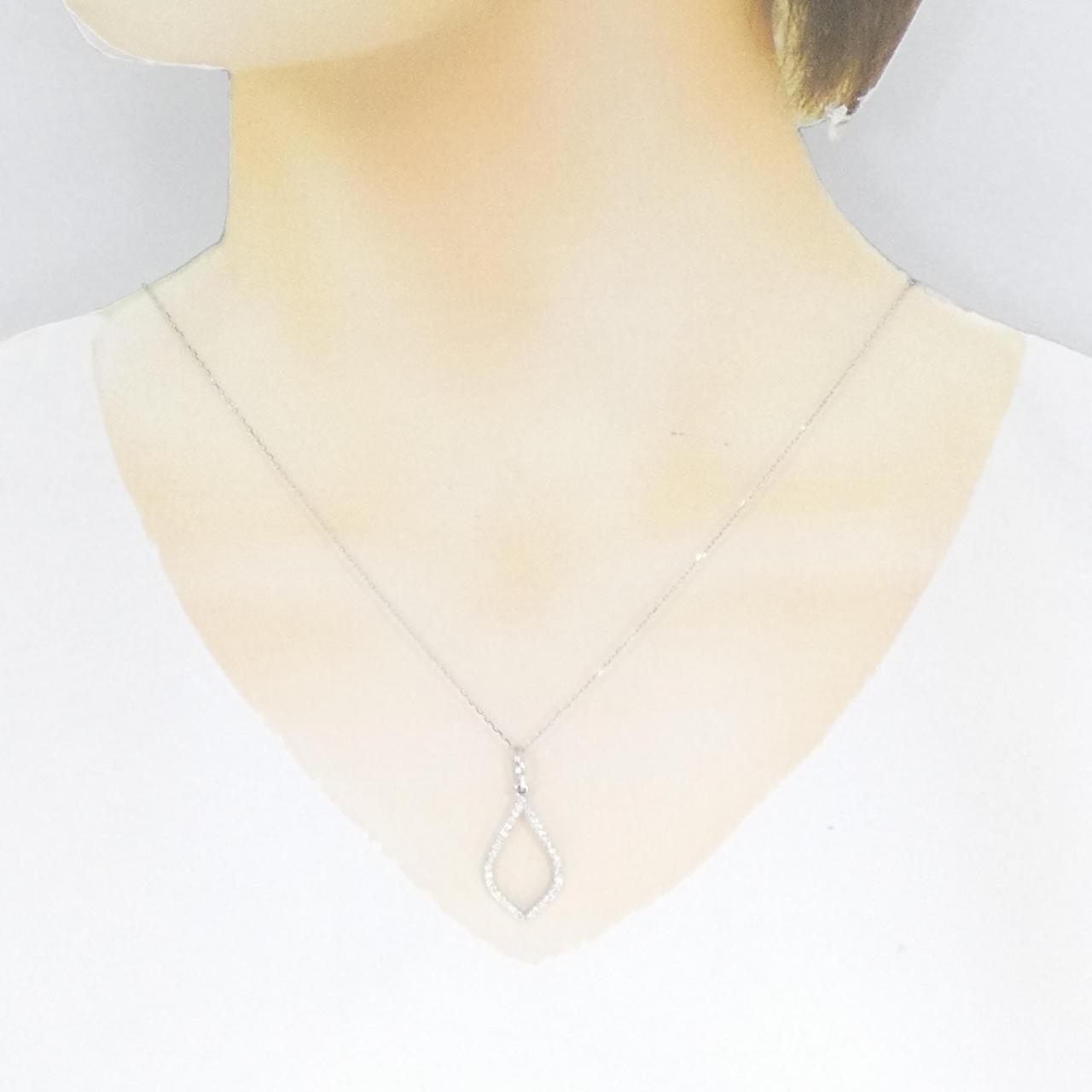 585WG/K18WG Diamond necklace