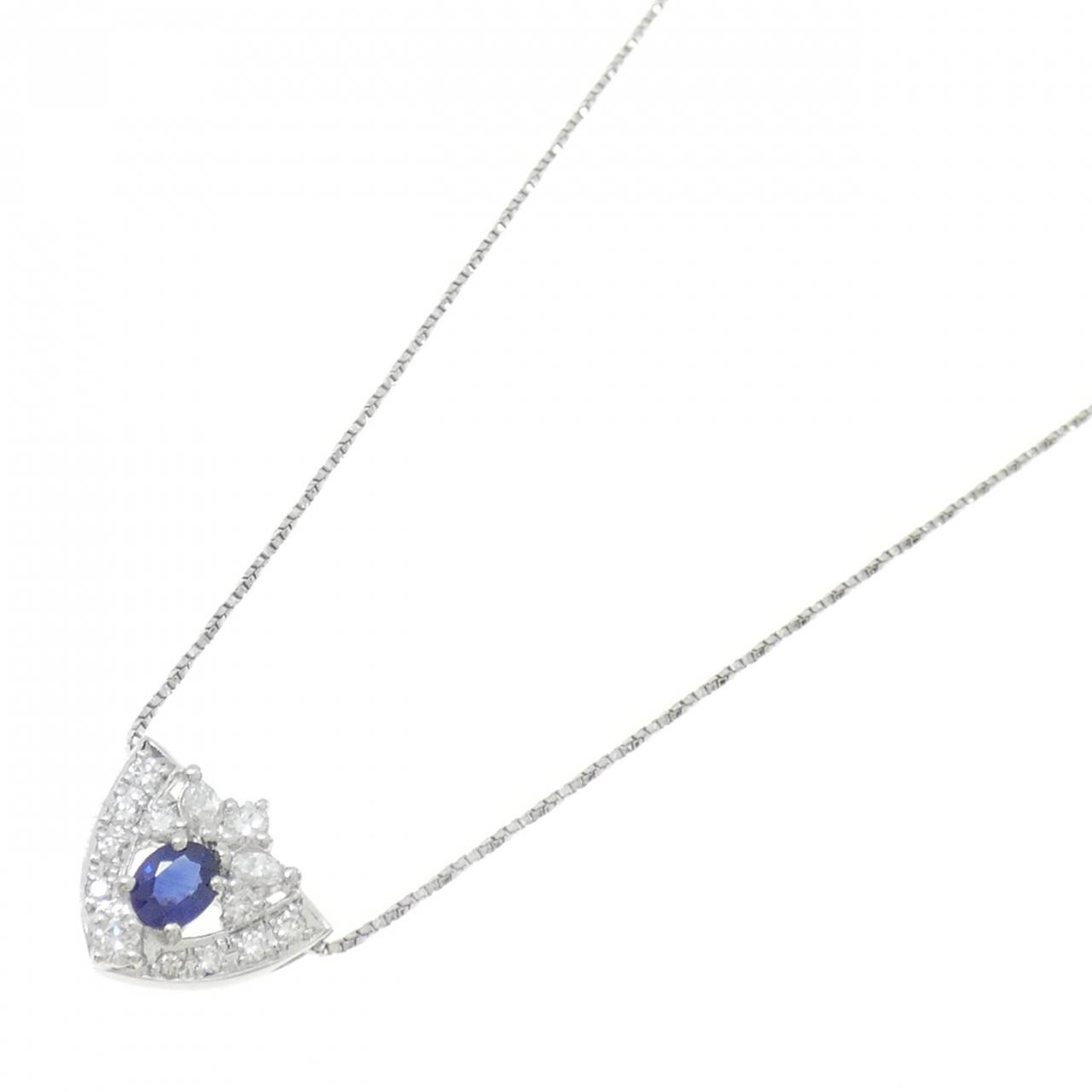 PT サファイヤ ネックレス 0.41CT