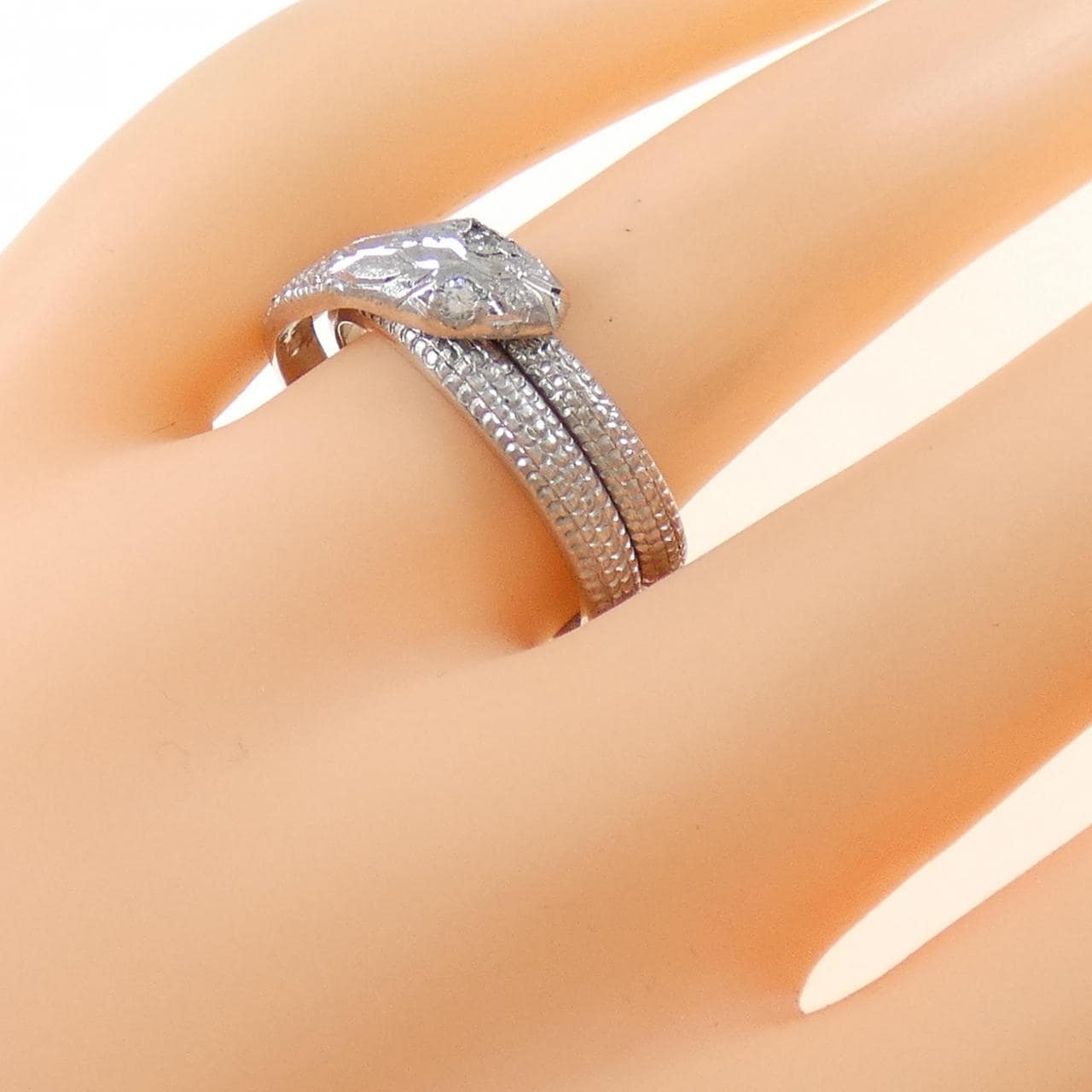 PT 蛇形钻石戒指 0.06CT