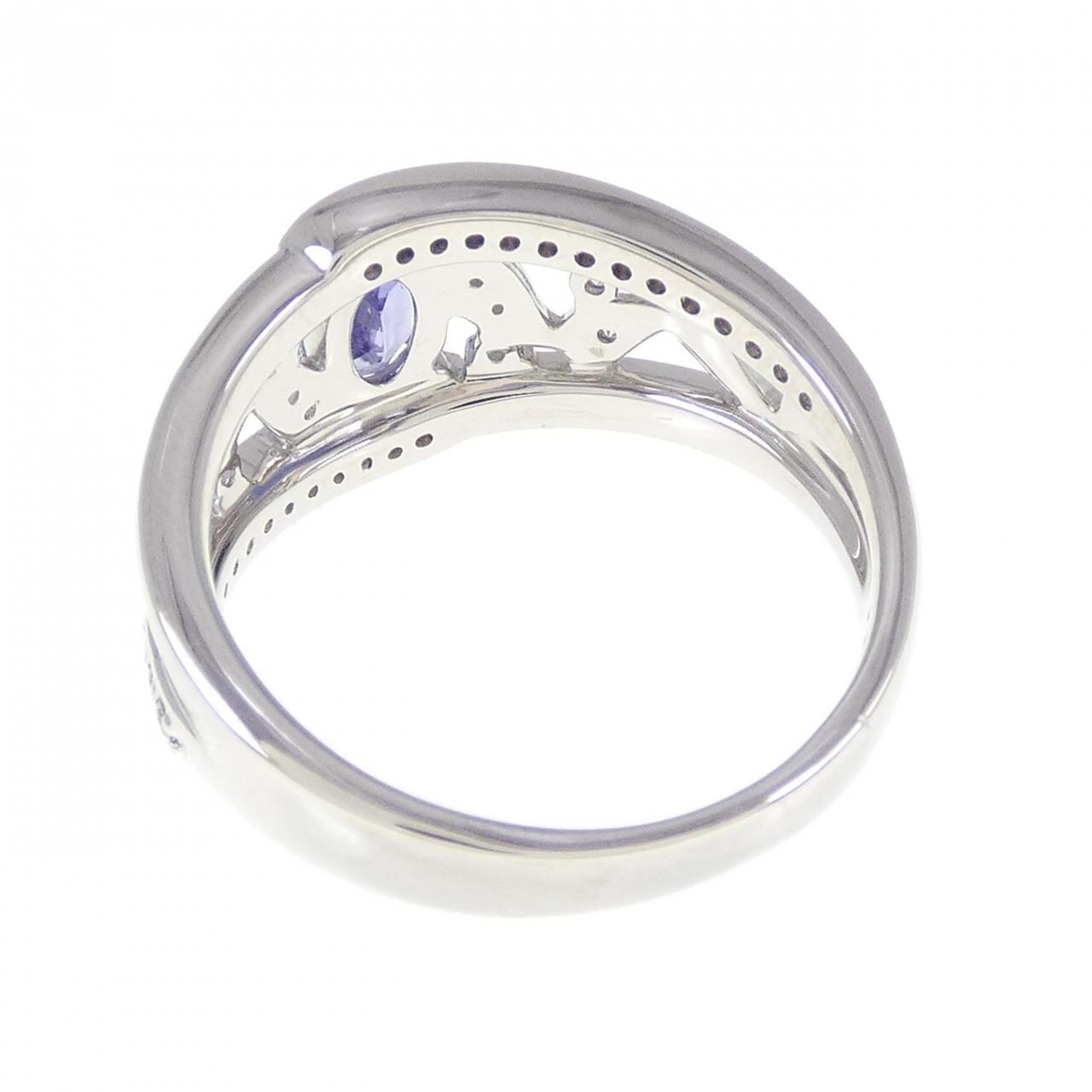 PT タンザナイト リング 0.44CT