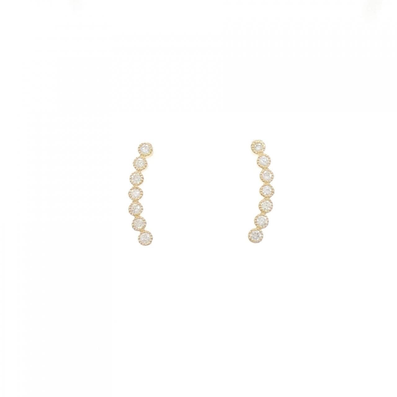 【リメイク】K18YG ダイヤモンド ピアス 0.20CT