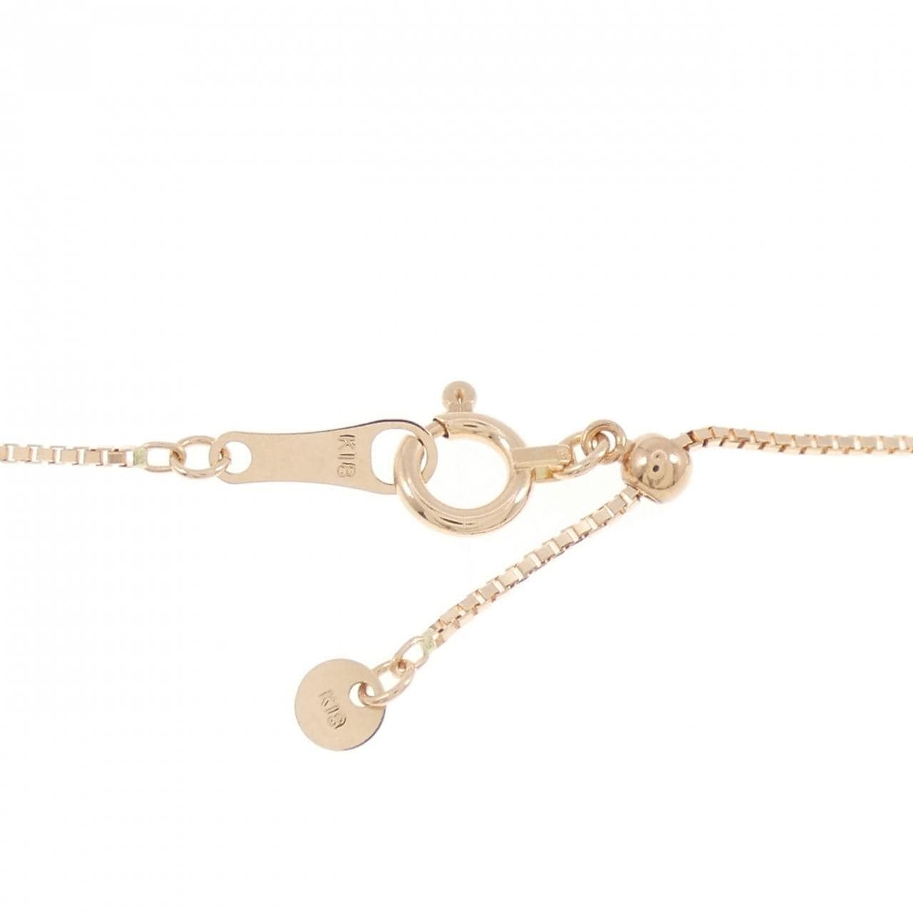 K18PG/PT950 ローズクオーツ ネックレス 10.00CT