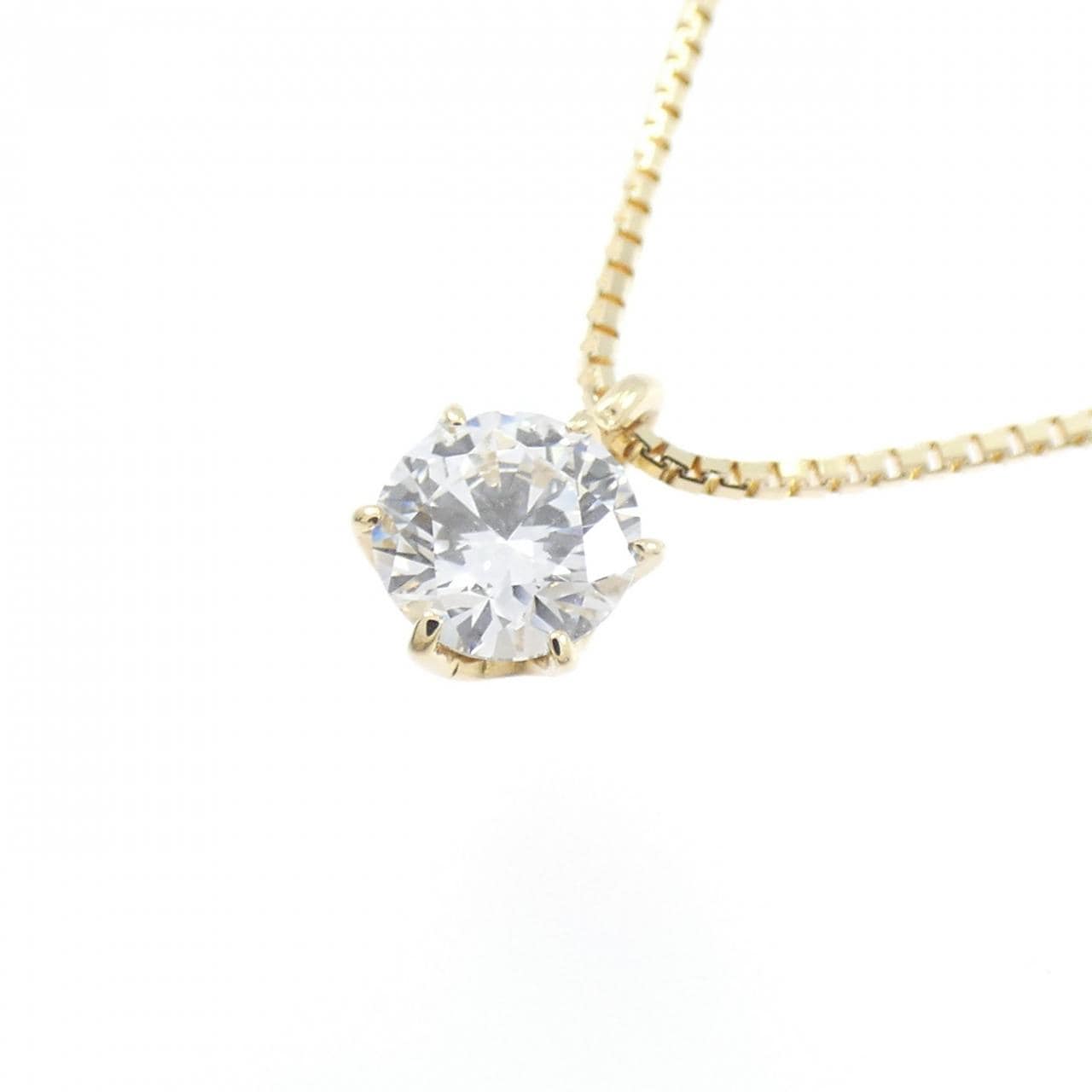 K18YG ダイヤモンド ネックレス 0.403CT D IF 3EXT