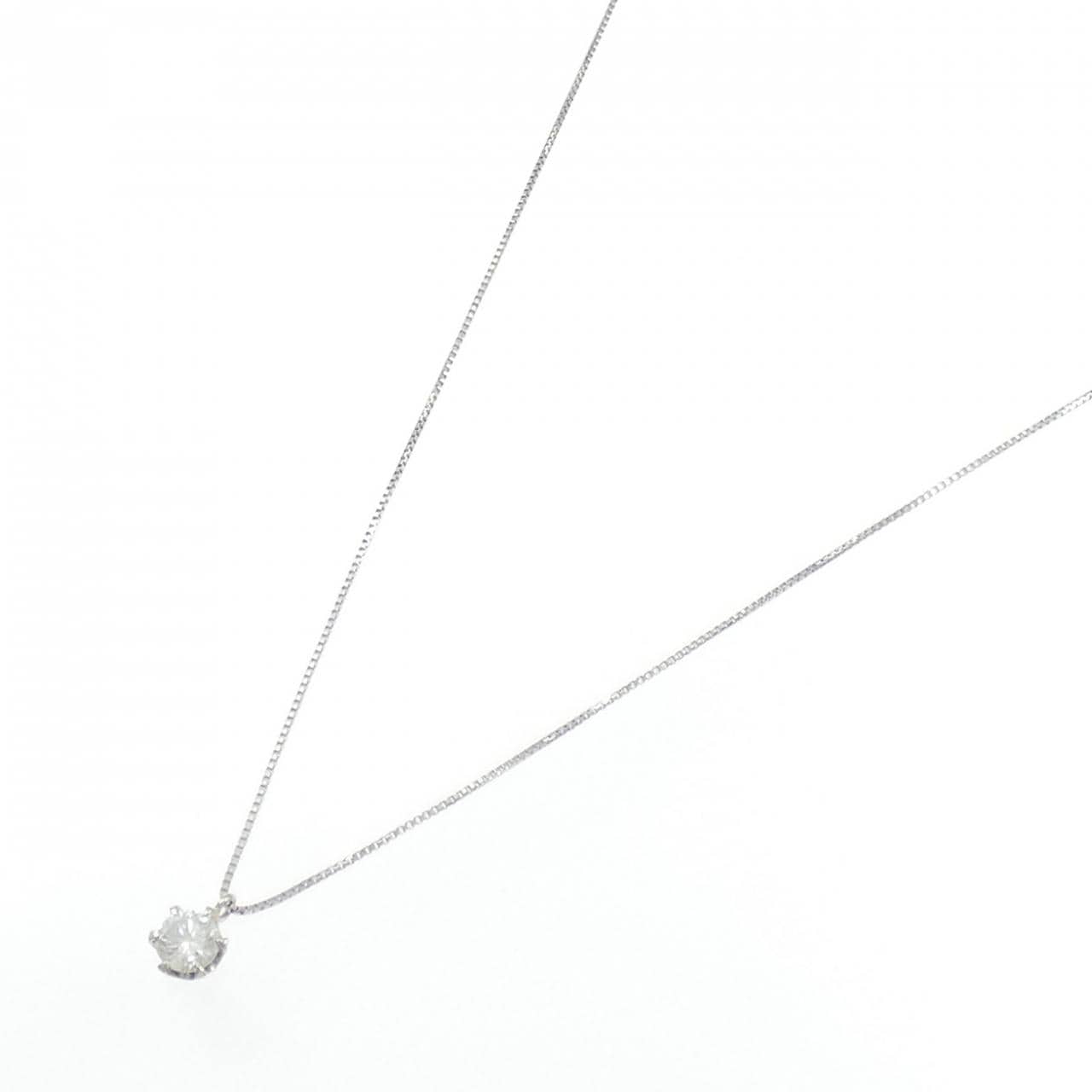 PT900/PT850 ソリティア ダイヤモンド ネックレス 0.311CT