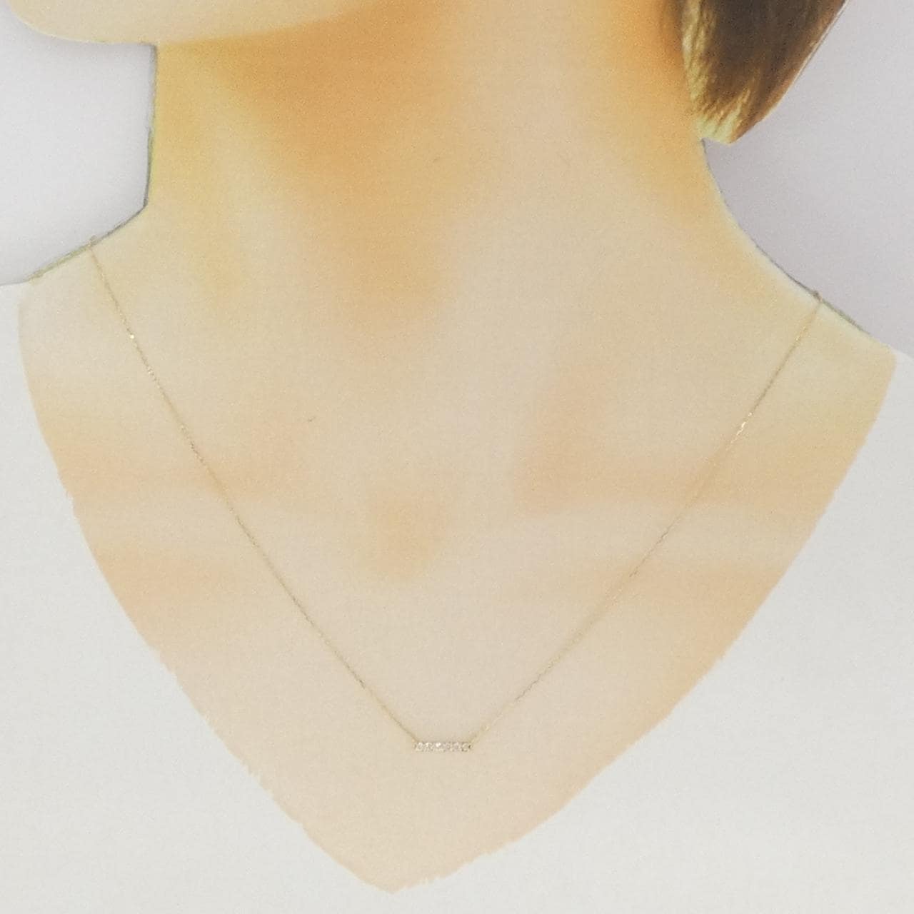 K10YG ダイヤモンド ネックレス 0.10CT