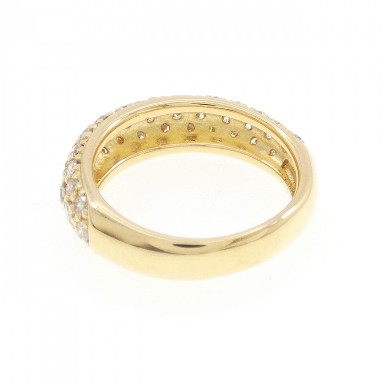 K18YG パヴェ ダイヤモンド リング 0.70CT