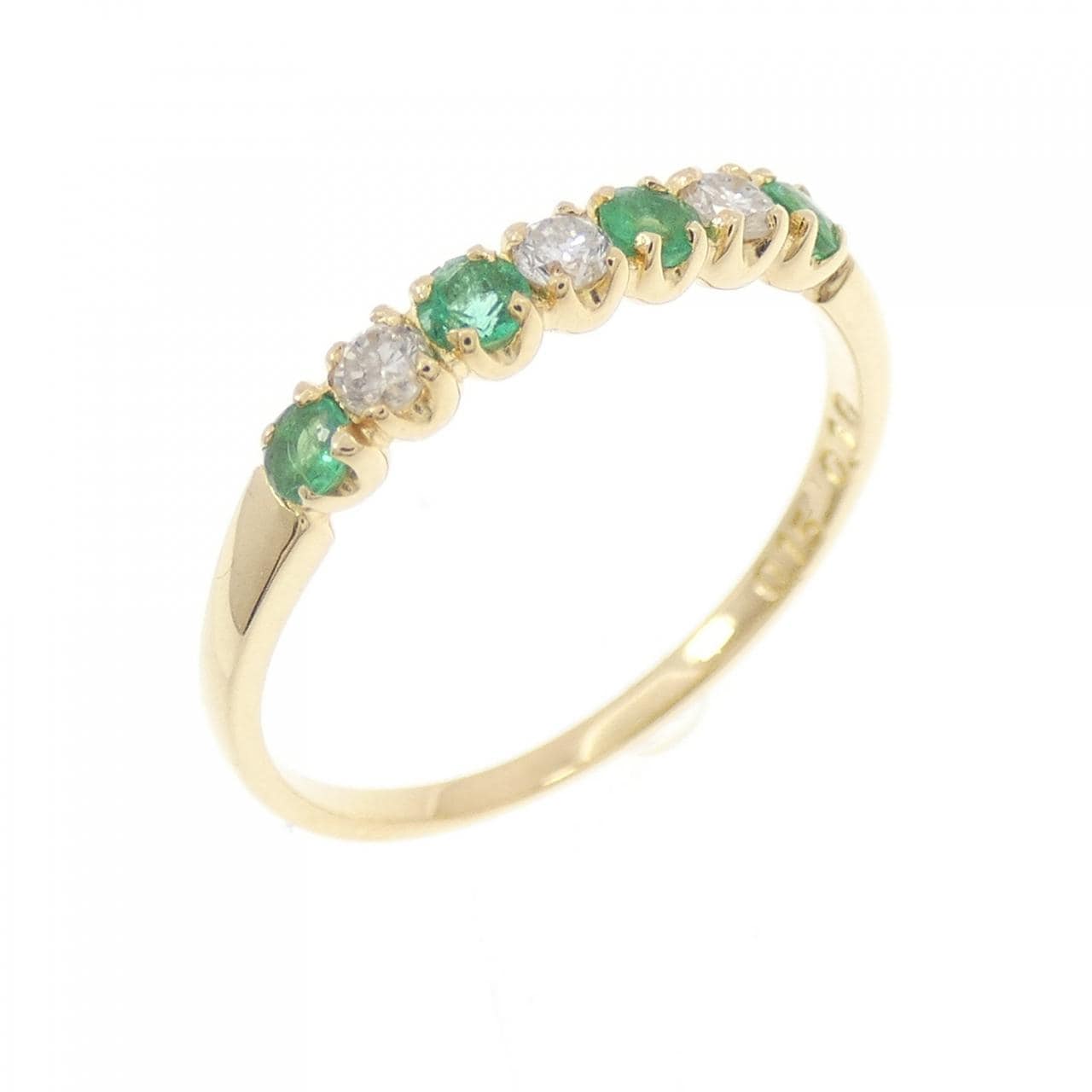 K18YG エメラルド リング 0.15CT