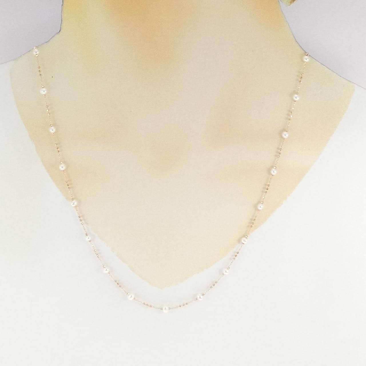 K18PG 淡水パール ネックレス