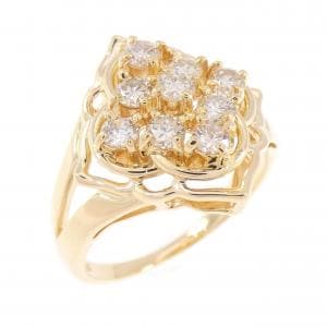 K18YG ダイヤモンド リング 0.56CT