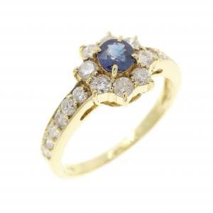 K18YG サファイヤ リング 0.20CT
