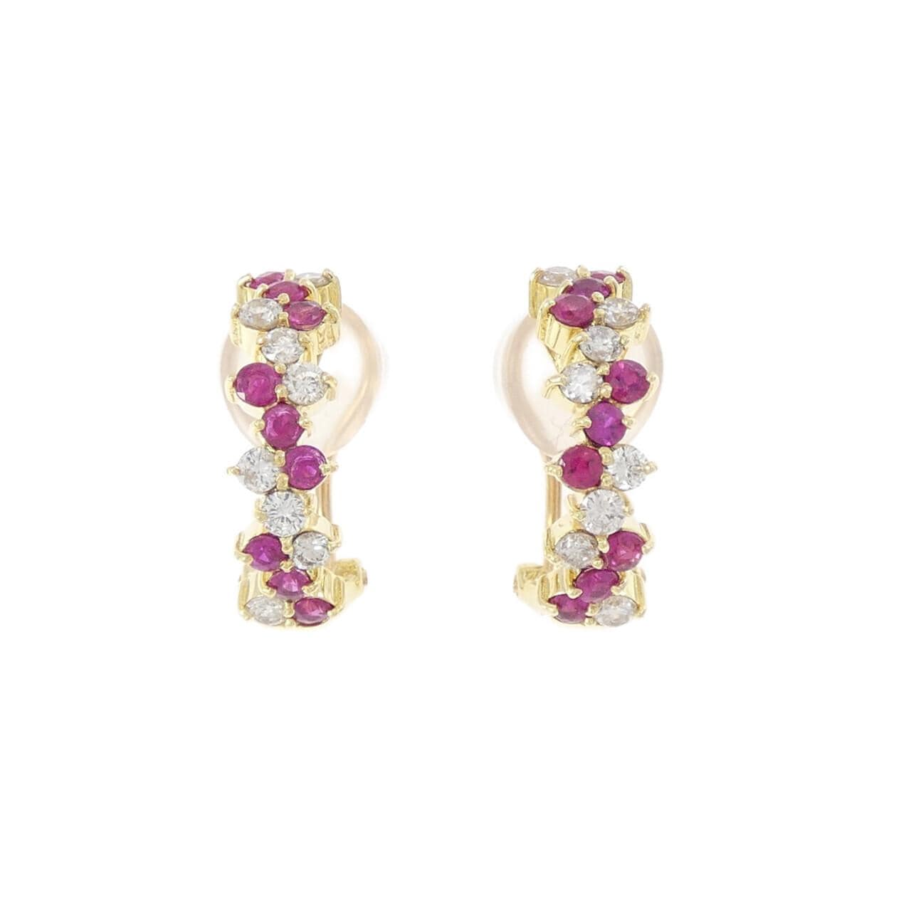 K18YG ルビー ピアス/イヤリング 0.66CT