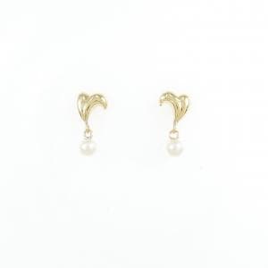 K18YG 淡水パール ピアス 3mm