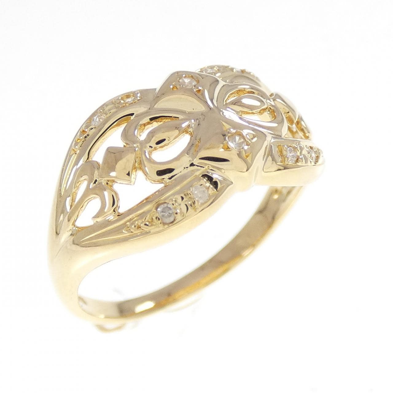 K18YG ダイヤモンド リング 0.05CT