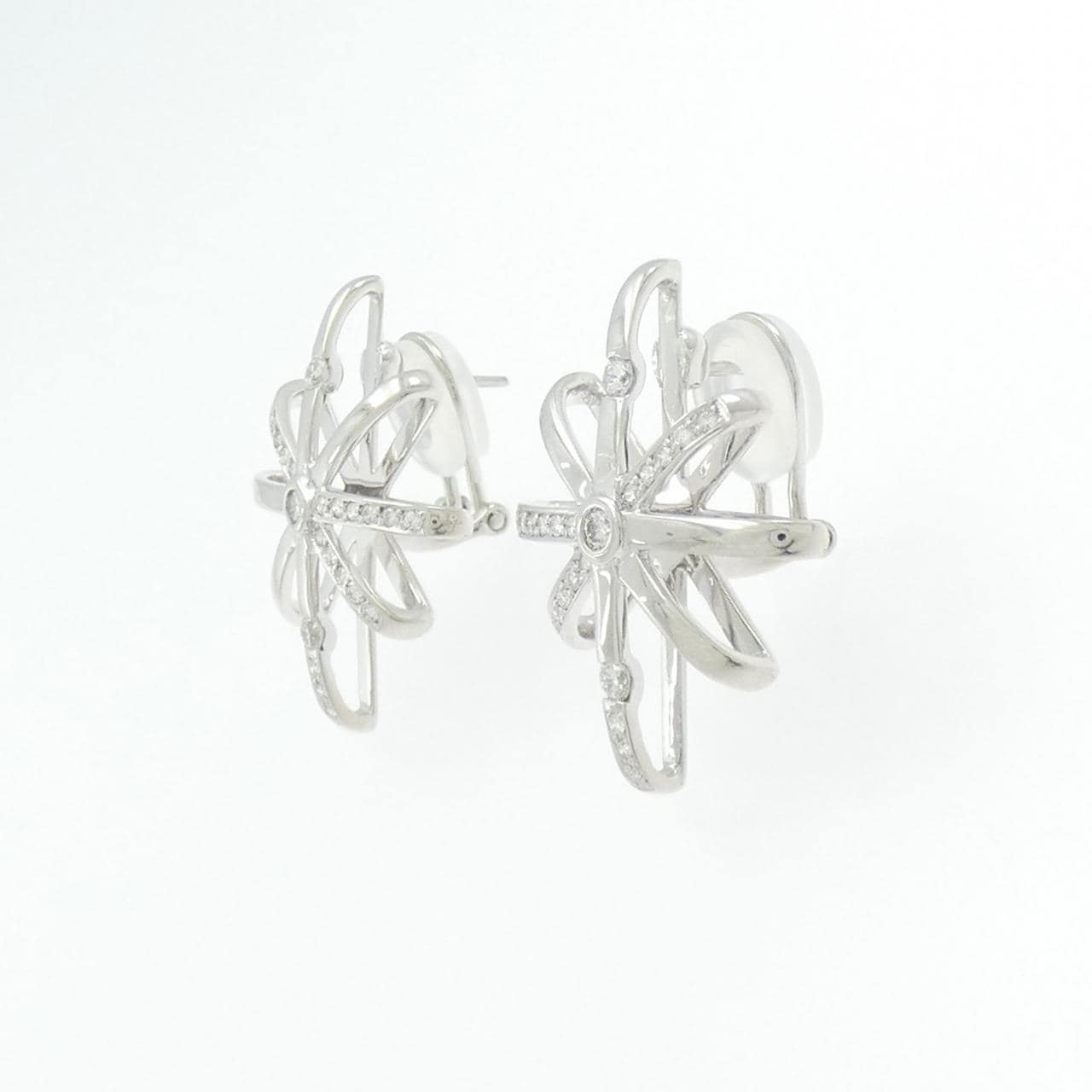 K18WG ダイヤモンド ピアス/イヤリング 0.28CT