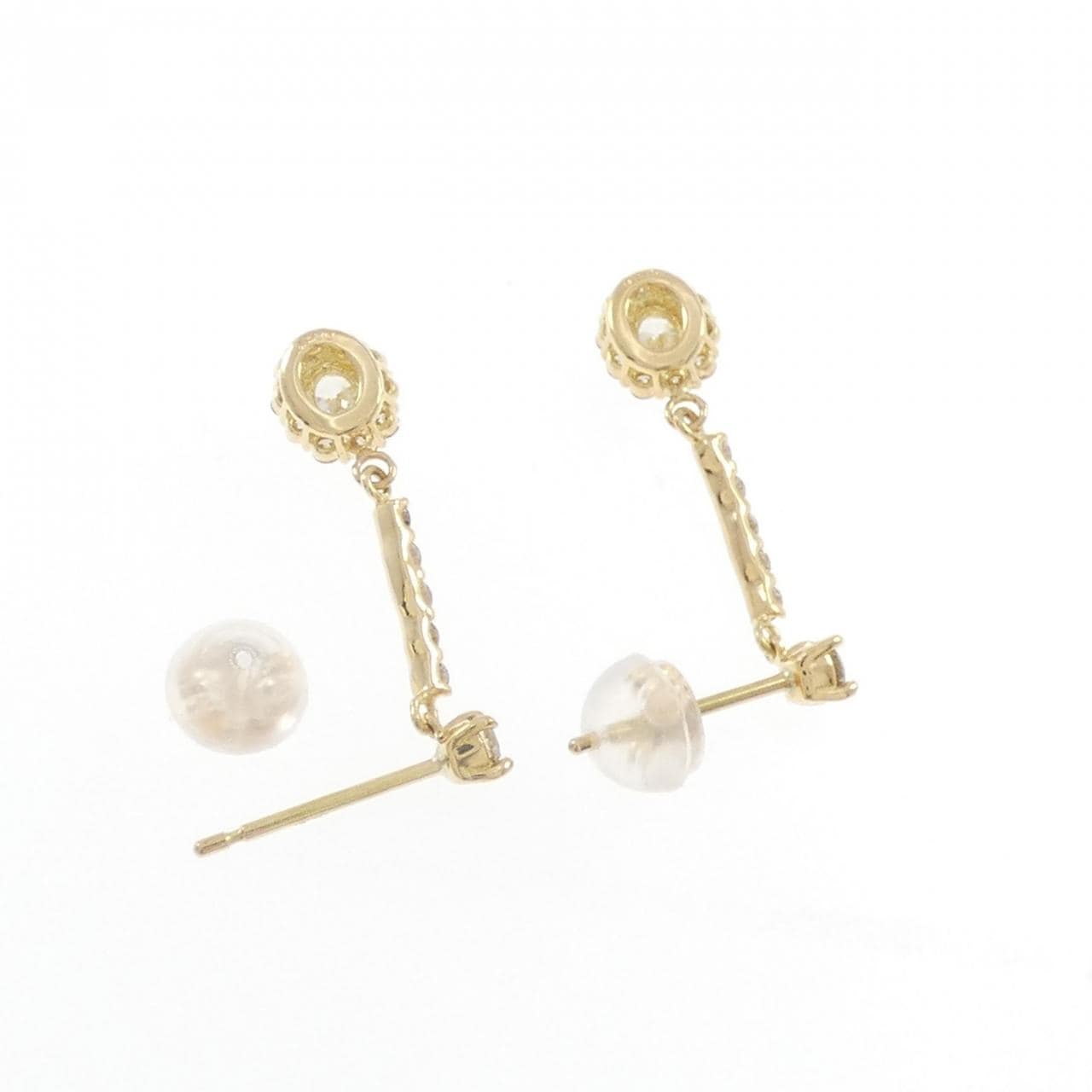 [BRAND NEW] K18YG Diamond earrings 0.60CT