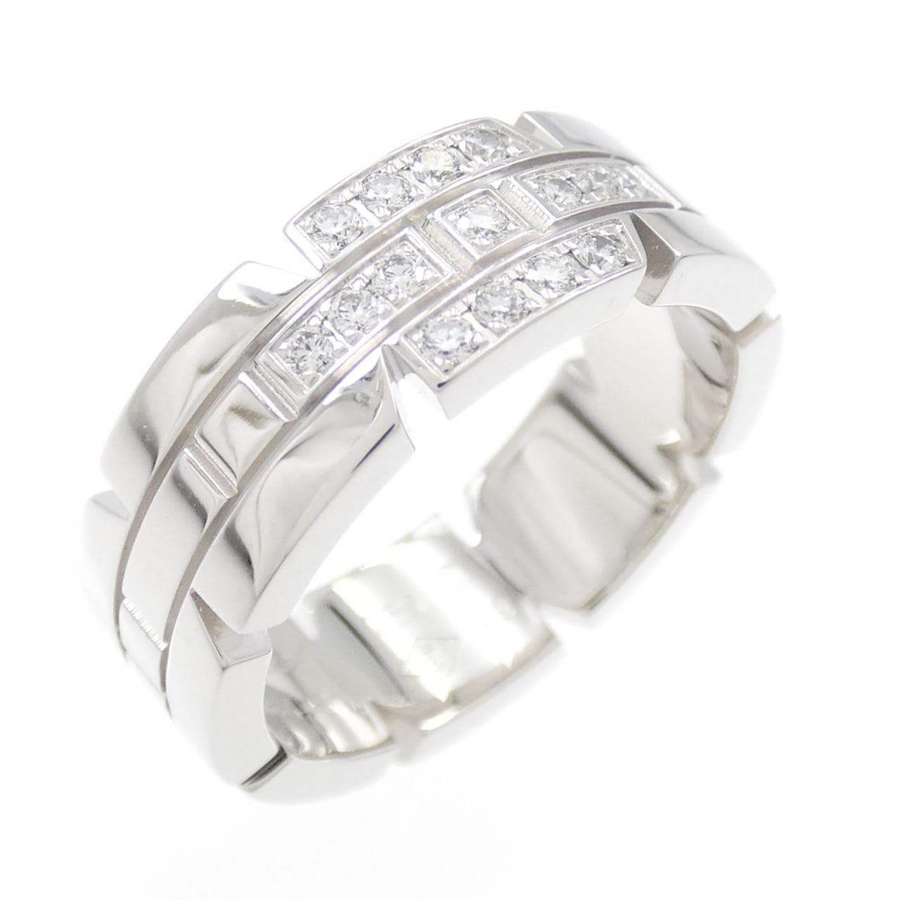 Cartier Tank Française half diamond Ring