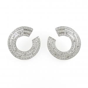 K18WG ダイヤモンド ピアス 1.20CT