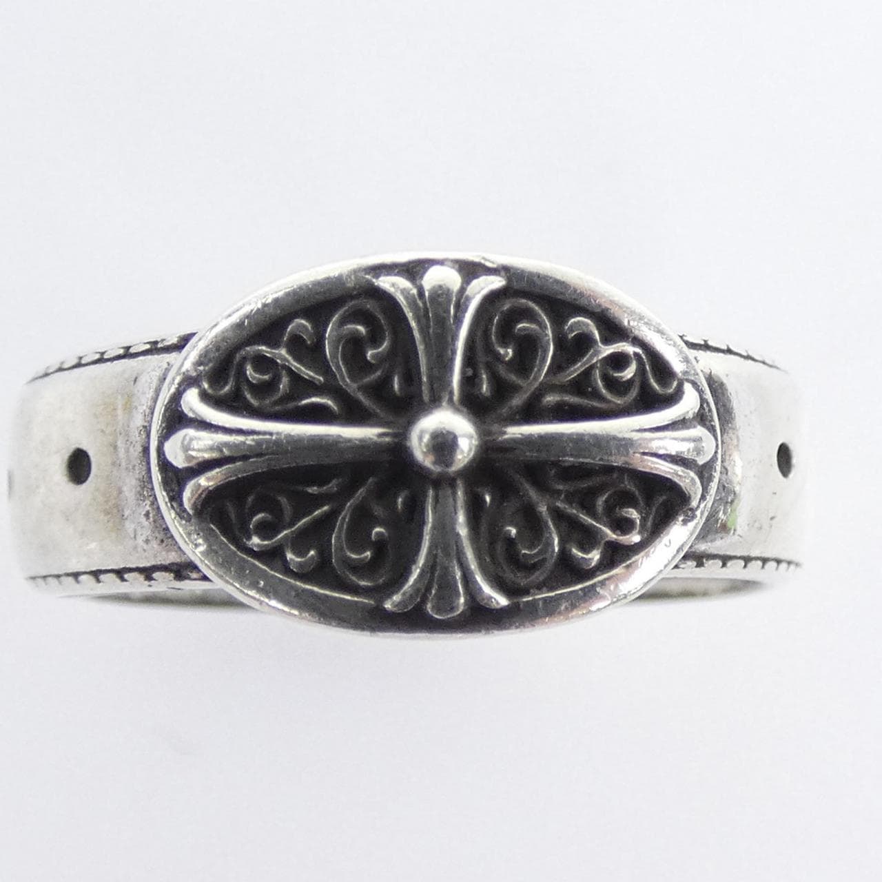 クロムハーツ CHROME HEARTS BELTED OVAL SML 207199602SLVXXX001 RING