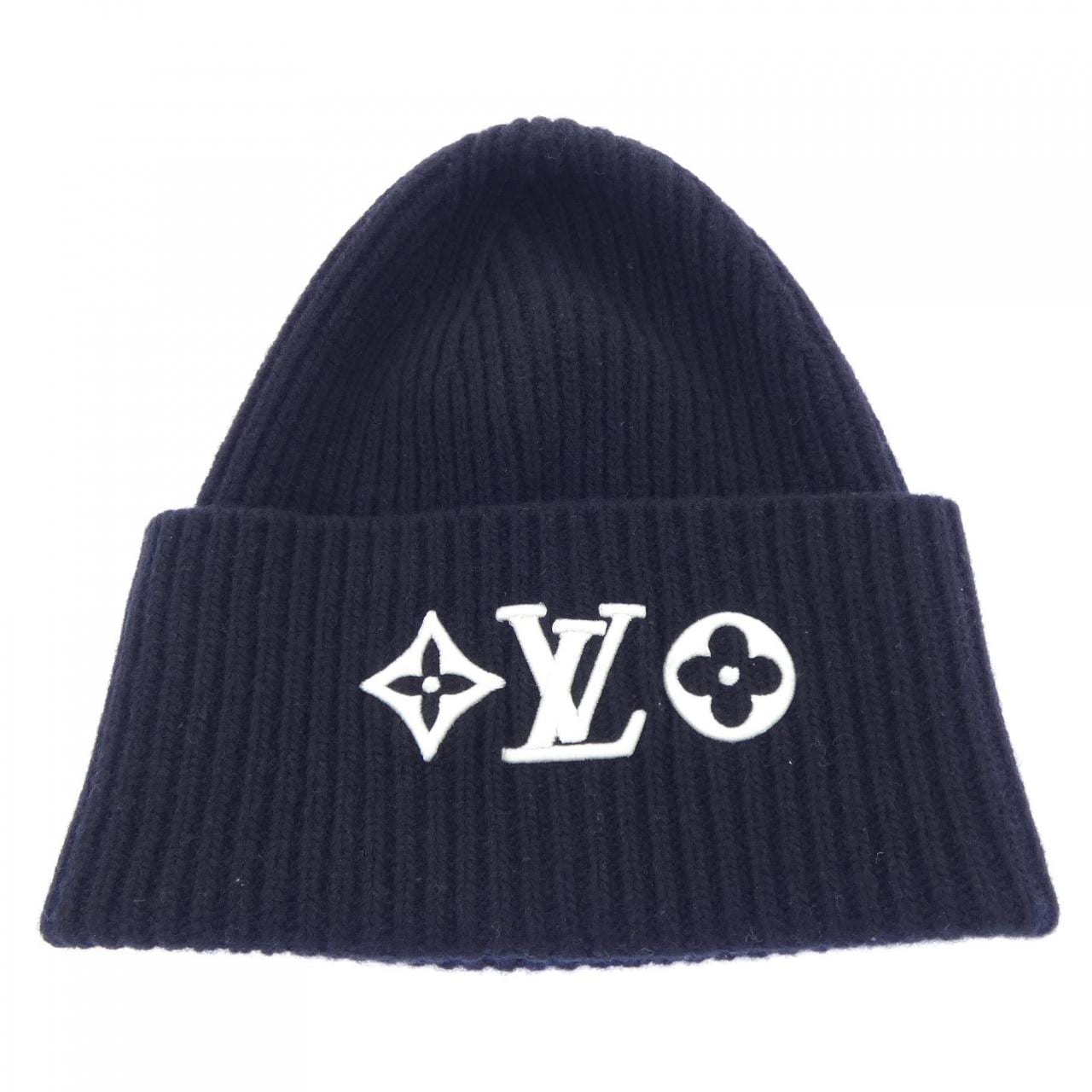 ルイヴィトン LOUIS VUITTON ビーニーLVヘッドライン M77872 ニットキャップ