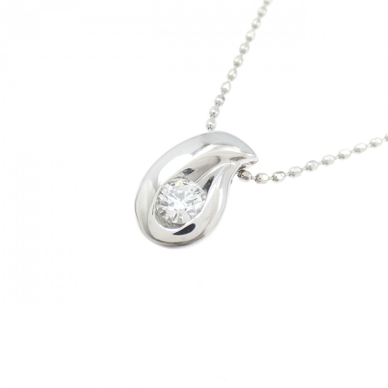 K18WG ダイヤモンド ネックレス 0.109CT
