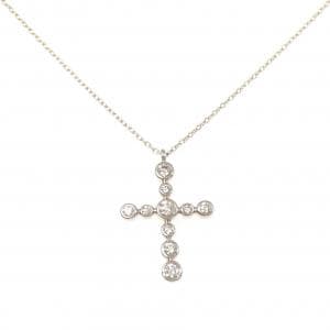 カシケイ クロス ダイヤモンド ネックレス 0.40CT