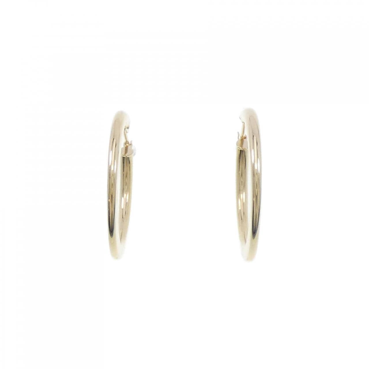 [BRAND NEW] K18YG hoop earrings