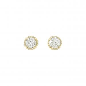 【リメイク】K18YG/ST ダイヤモンド ピアス 0.232CT 0.242CT E VS1 VG-GOOD