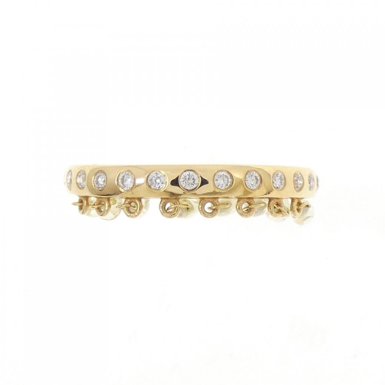 【新品】K18YG フルエタニティ ダイヤモンド リング 0.67CT