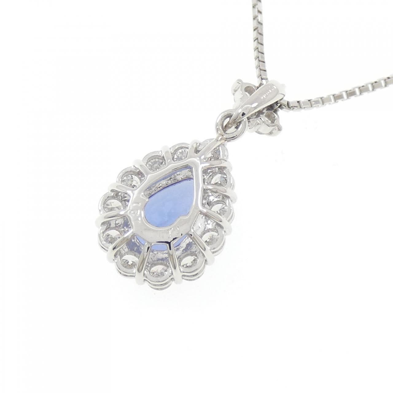PT900/PT850 Tanzanite Necklace 1.67CT