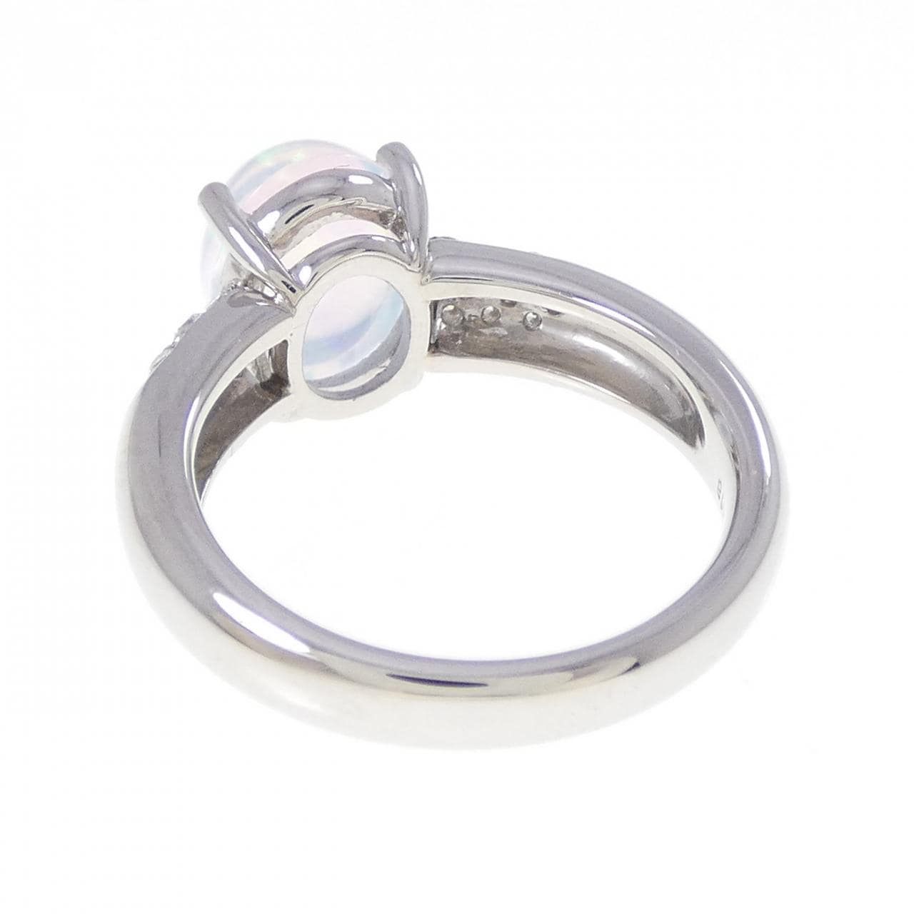 PT950 合成オパール リング 2.01CT