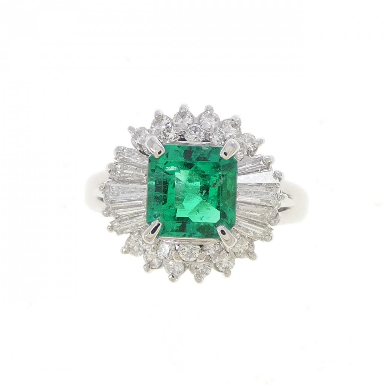 PT900 エメラルド リング 0.90CT