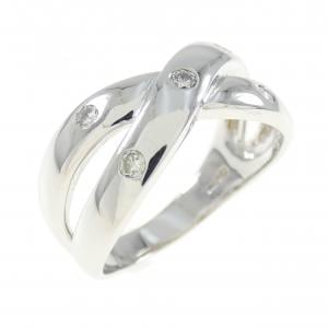 K18WG ダイヤモンド リング 0.10CT