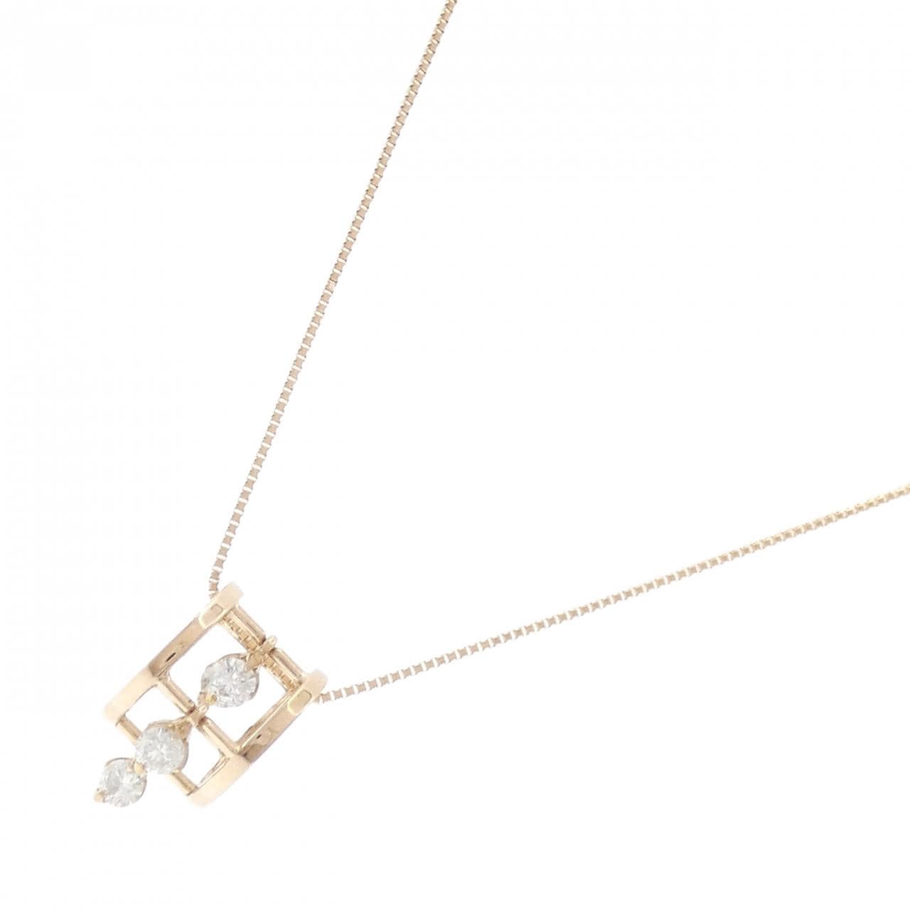 K18PG ダイヤモンド ネックレス 0.51CT