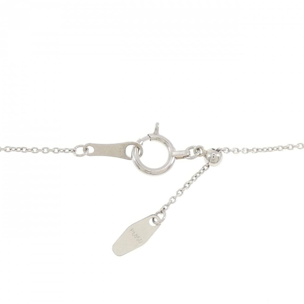 【リメイク】PT900/PT850 ダイヤモンド ネックレス 0.383CT F SI2 オーバルカット