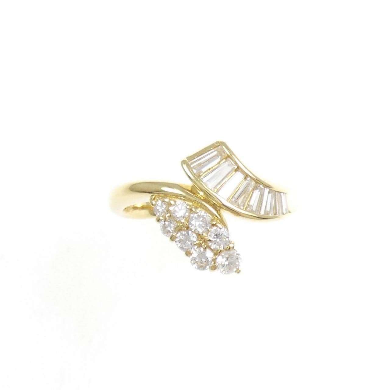 K18YG ダイヤモンド リング 0.77CT